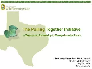 The Pulling Together Initiative