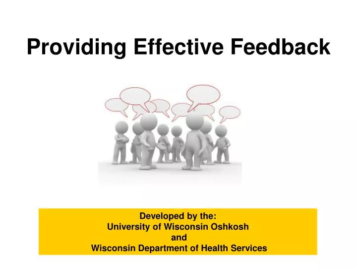 providing effective feedback