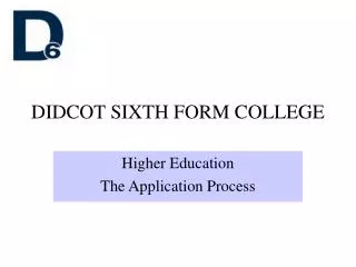 DIDCOT SIXTH FORM COLLEGE
