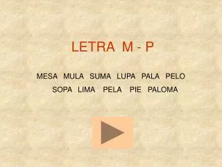LETRA M - P