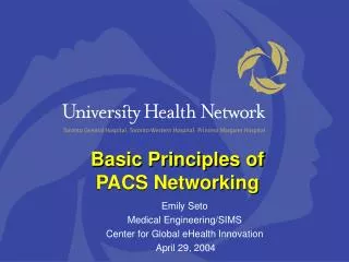 Basic Principles of PACS Networking