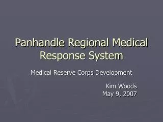Panhandle Regional Medical Response System