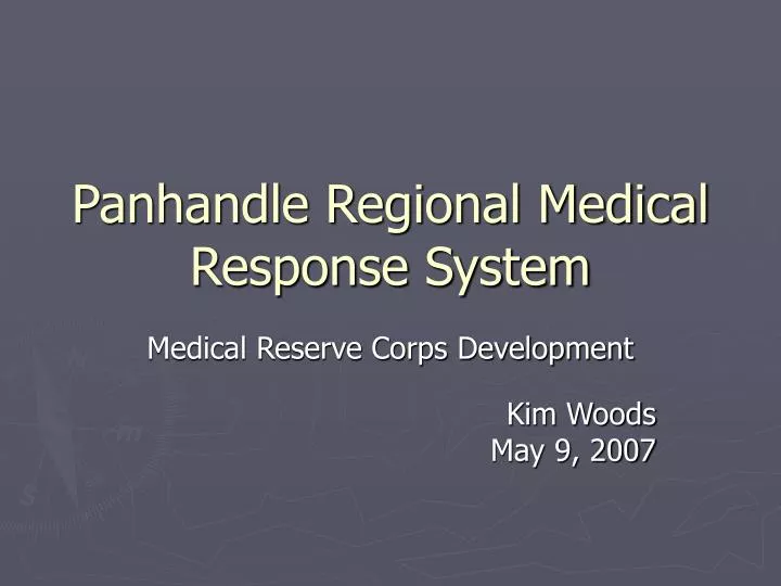panhandle regional medical response system