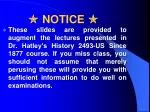  NOTICE  - slide 1