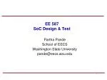 EE 587 SoC Design &amp; Test