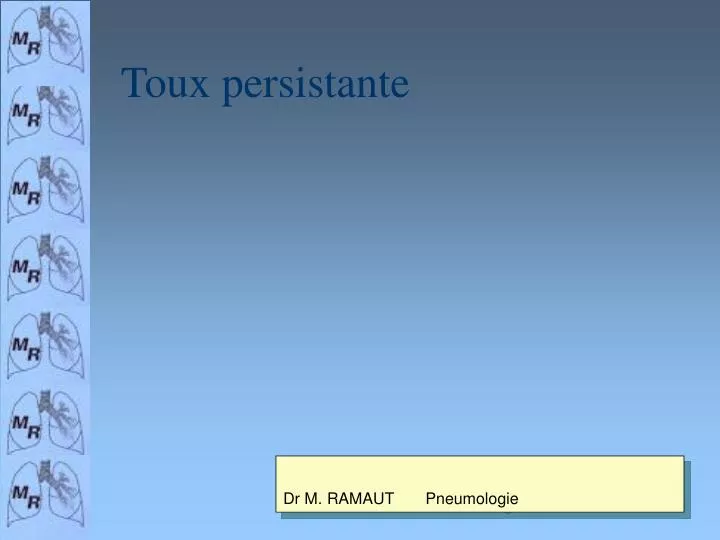 Quelles sont les causes de la toux persistante ?