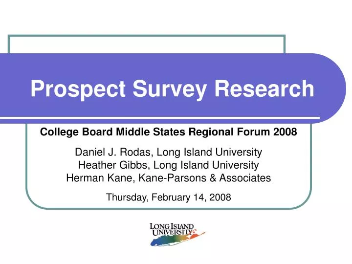 prospect survey research