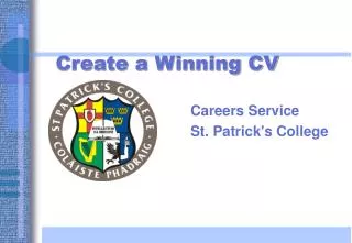 Create a Winning CV