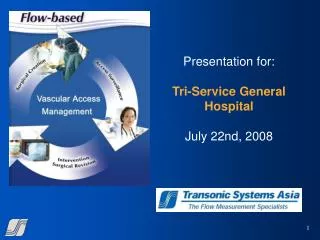 Presentation for: Tri-Service General Hospital July 22nd, 2008