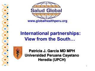 International partnerships: View from the South…