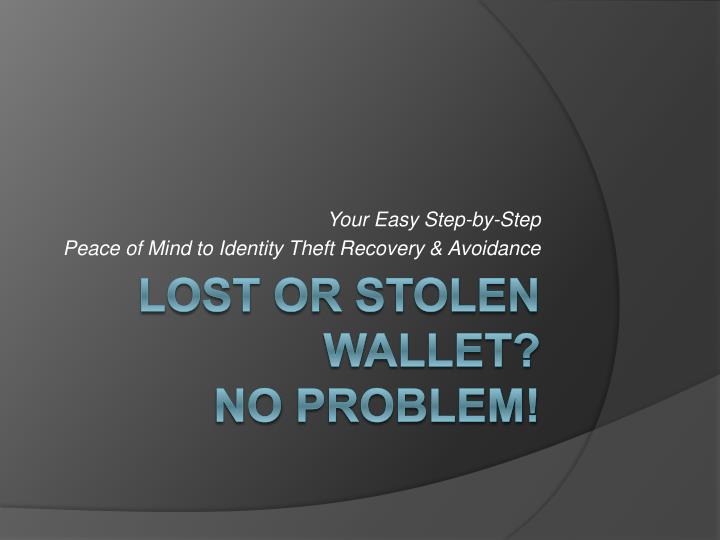 your easy step by step peace of mind to identity theft recovery avoidance