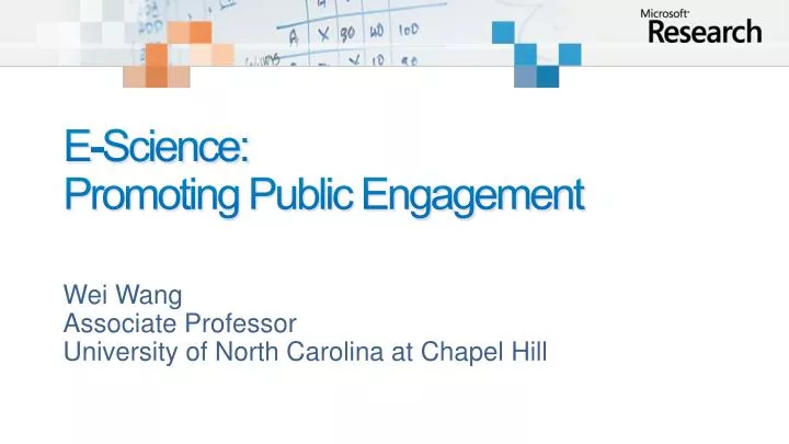 e science promoting public engagement