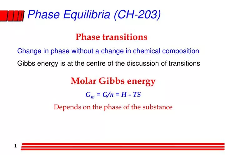 phase equilibria ch 203