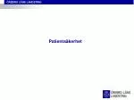 Patientsäkerhet - slide 1