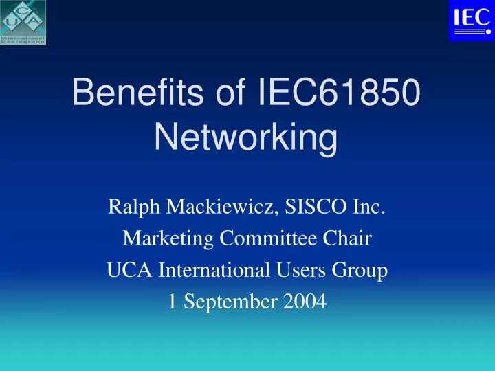 benefits of iec61850 networking