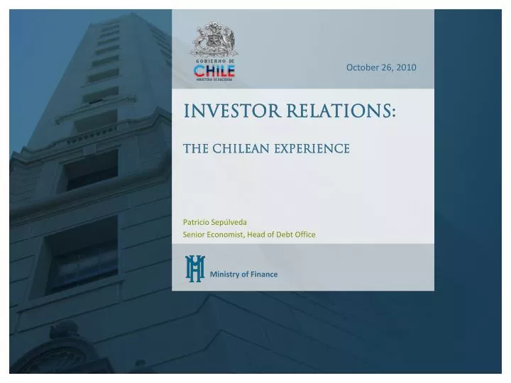 investor relations the chilean experience