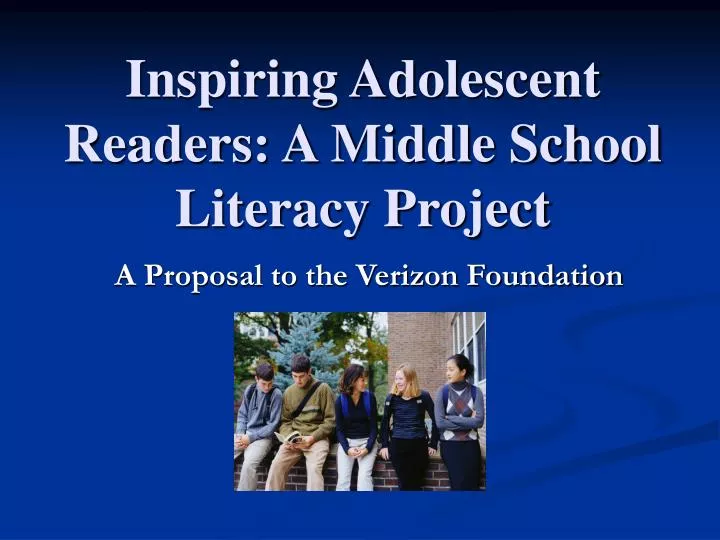 inspiring adolescent readers a middle school literacy project