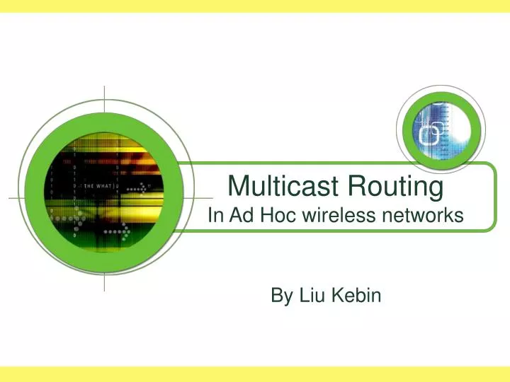 multicast routing in ad hoc wireless networks