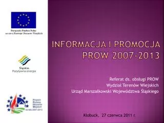 Informacja i promocja prow 2007-2013