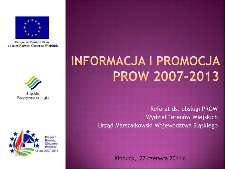 informacja i promocja prow 2007 2013