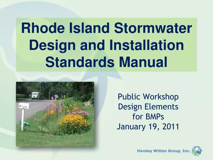 rhode island stormwater design and installation standards manual