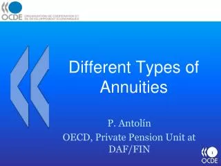 Different Types of Annuities