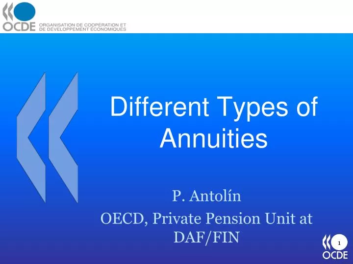 different types of annuities