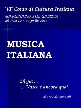 MUSICA ITALIANA