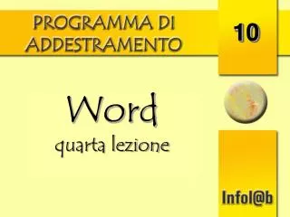 Word quarta lezione