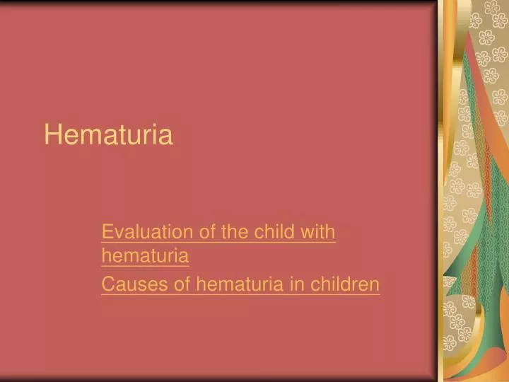hematuria