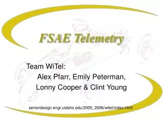 FSAE Telemetry