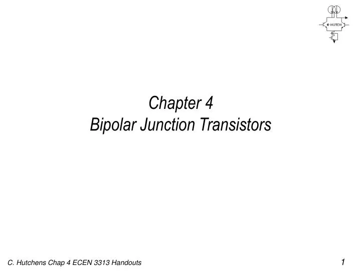 chapter 4 bipolar junction transistors
