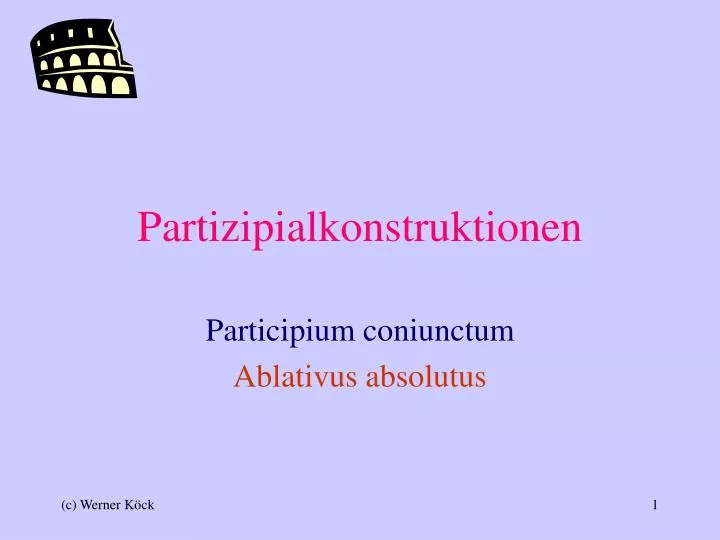 partizipialkonstruktionen