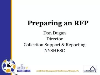 Preparing an RFP