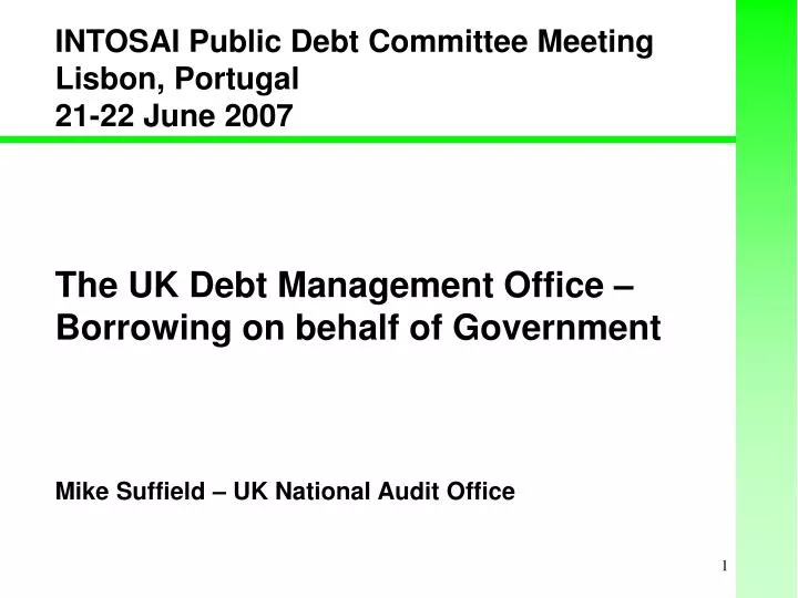 the uk debt management office borrowing on behalf of government