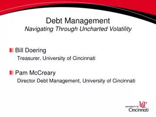 Debt Management Navigating Through Uncharted Volatility