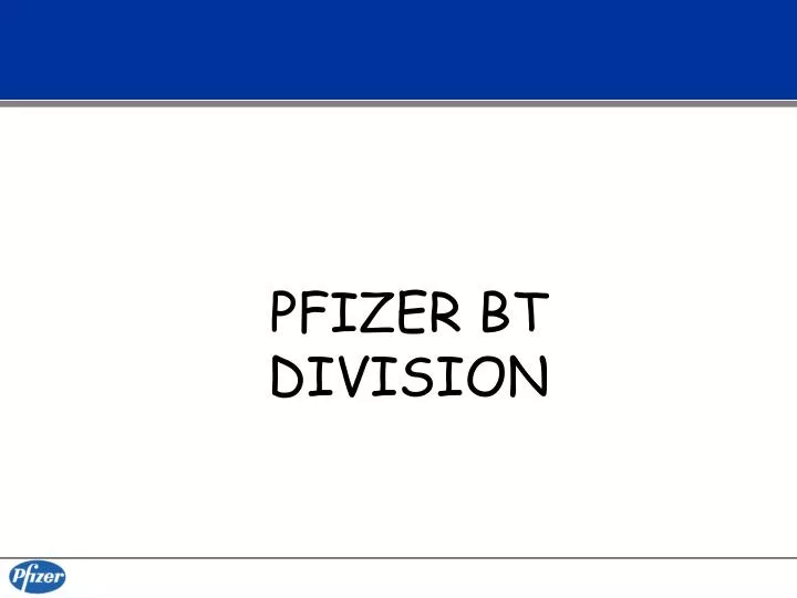 pfizer bt division