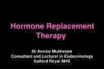 Hormone Replacement Therapy - slide 1