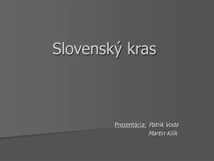 slovensk kras