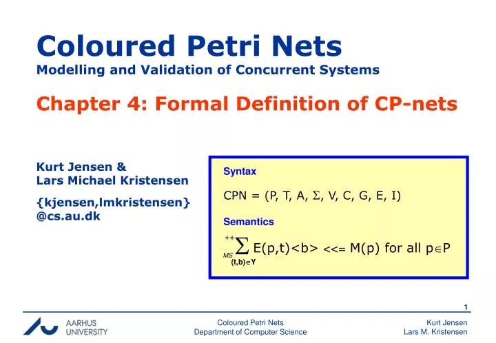 coloured petri nets modelling and validation of concurrent systems
