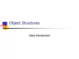 Object Structures