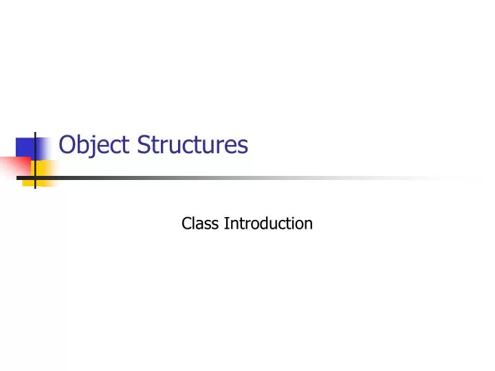 object structures