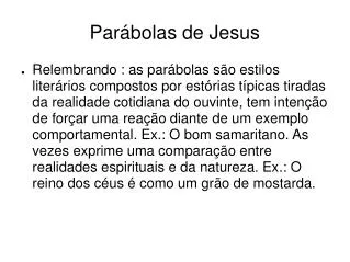 Parábolas de Jesus