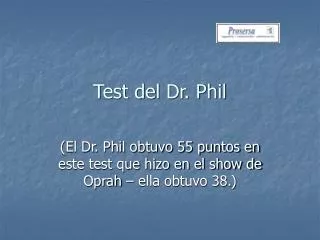 Test del Dr. Phil