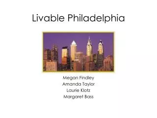 Livable Philadelphia