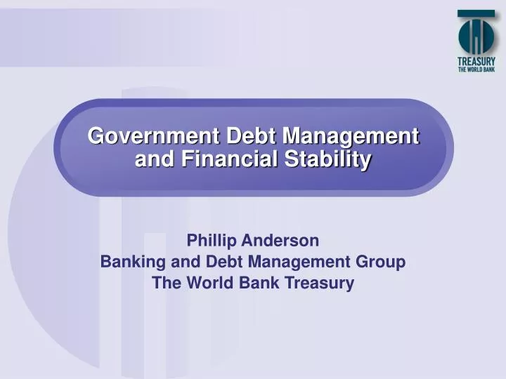 government debt management and financial stability