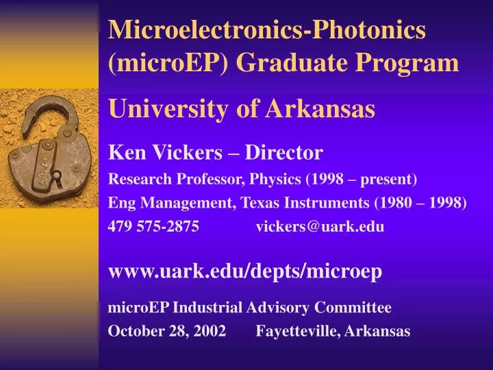 microelectronics photonics microep graduate program university of arkansas