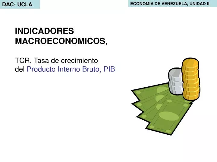 indicadores macroeconomicos tcr tasa de crecimiento del producto interno bruto pib