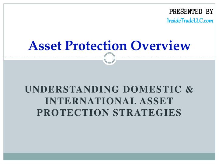 asset protection overview