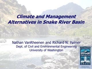 Climate and Management Alternatives in Snake River Basin